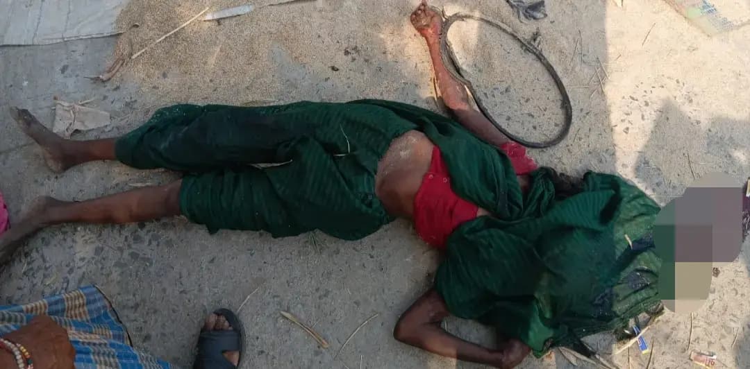 धान कुटाई मशीन मे साड़ी फसने से महिला की हुई मौत, ट्रैक्टर पहुंची म्योरपुर थाना।