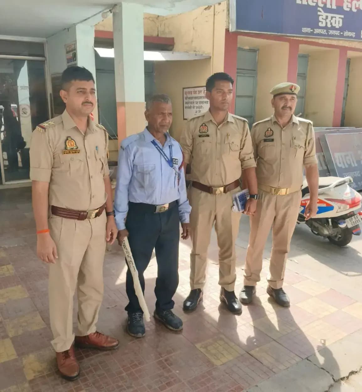 शस्त्र अधिनियम के मामले में अनपरा पुलिस की कार्रवाई, अभियुक्त गिरफ्तार.