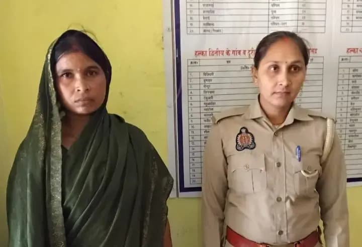 10 लीटर कच्ची शराब के साथ महिला गिरफ्तार।आबकारी अधिनियम के तहत मामला दर्ज।