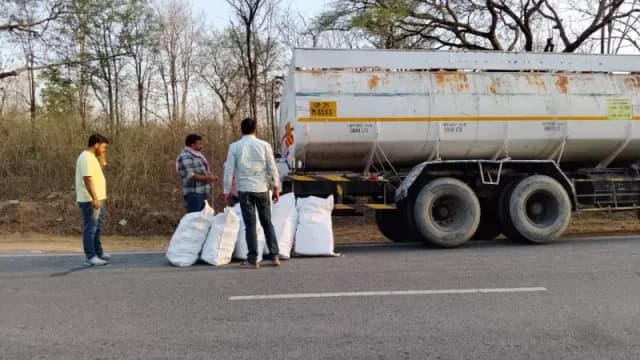  पेट्रोल-डीजल ढोने वाले टैंकर को ही तस्करी का बन जरिया बना,2.27 क्विंटल गांजा बरामद 