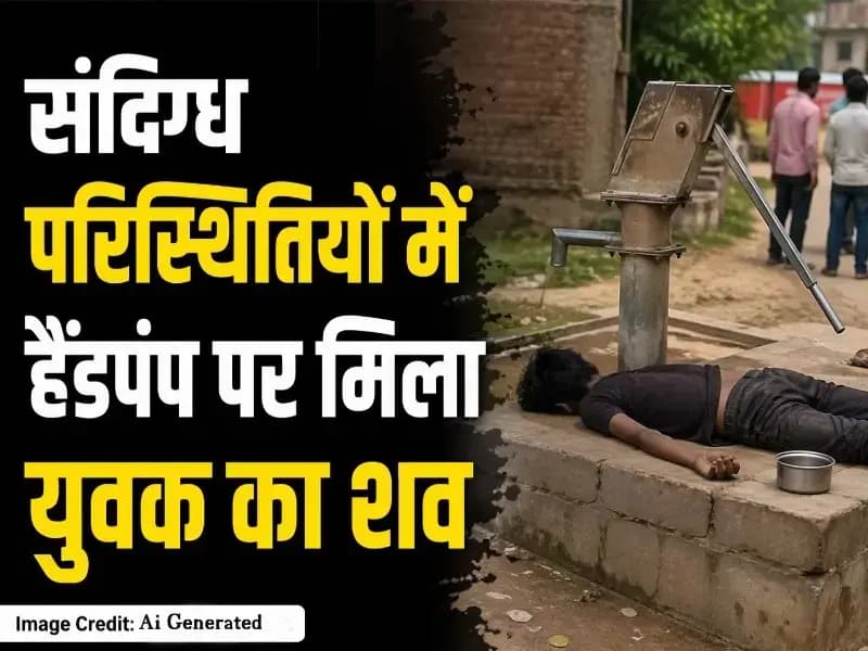 Sonbhadra News : हैंडपंप के पास युवक का शव मिलने से सनसनी, पुलिस जांच में जुटी