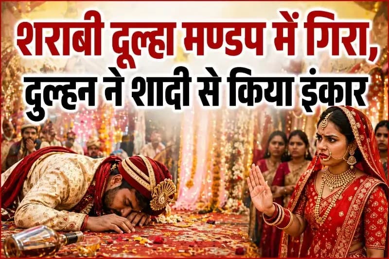 Sonbhadra News : शराबी दूल्हा मण्डप में गिरा, दुल्हन ने शादी से किया इंकार 
