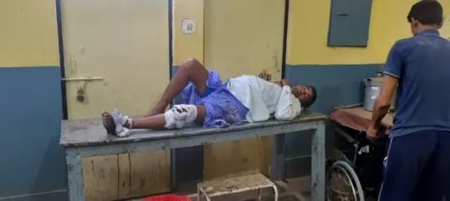 एचपी गैस एजेंसी के सामने लूना हुई अनियंत्रित, बुजुर्ग गंभीर घायल, जिला अस्पताल रेफर