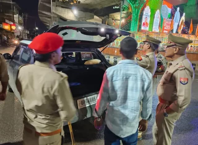 क्षेत्राधिकारी नगर द्वारा रात्रि में सघन चेकिंग अभियान
