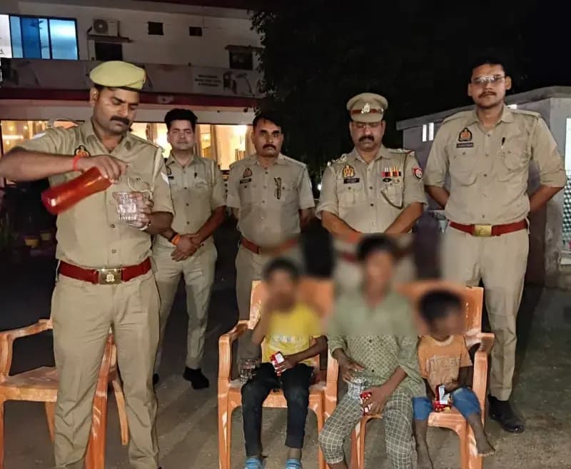 चोपन पुलिस की सतर्कता से तीन नाबालिग बच्चे सुरक्षित बरामद, चाइल्ड हेल्प लाइन को सौंपा गया।