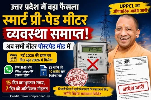यूपी में स्मार्ट प्री-पेड बिजली मीटर व्यवस्था समाप्त, अब पोस्टपेड मोड में जारी होंगे बिल