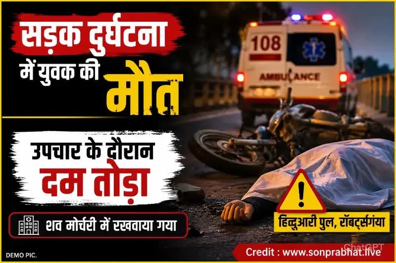 सड़क दुर्घटना में युवक घायल, उपचार के दौरान दम तोड़ा 
