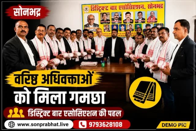भीषण गर्मी में वरिष्ठ अधिवक्ताओं को मिला राहत का सहारा, डीबीए ने 15 अधिवक्ताओं को वितरित किया गमछा