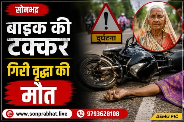 तेज रफ्तार बाइक की टक्कर से गिरी वृद्धा की मौत, जिला अस्पताल में इलाज के दौरान तोड़ा दम