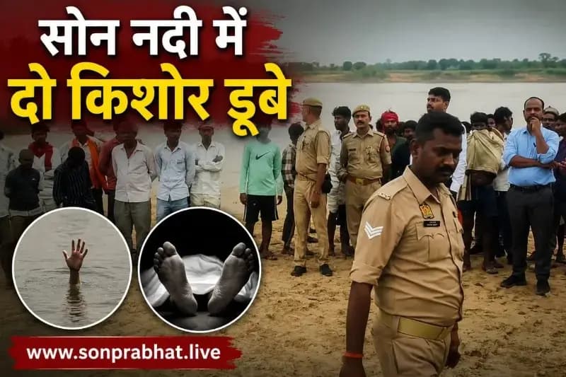 सोनभद्र: सोन नदी में नहाने गए दो किशोर डूबे, रेसक्यू आपरेशन जारी 