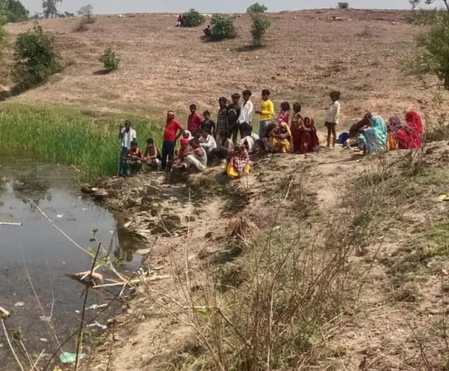 बंधी में डूबने से बुजुर्ग की मौत, नहाने गए थे घर से