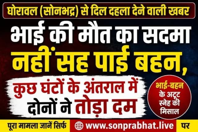 भाई की मौत का सदमा नहीं सह पाईं बहन, कुछ घंटों के अंतराल में दोनों ने तोड़ा दम
