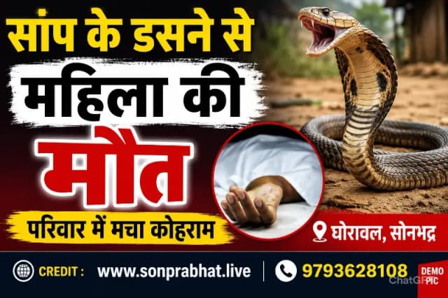 सांप के डसने से महिला की मौत, परिवार में मचा कोहराम