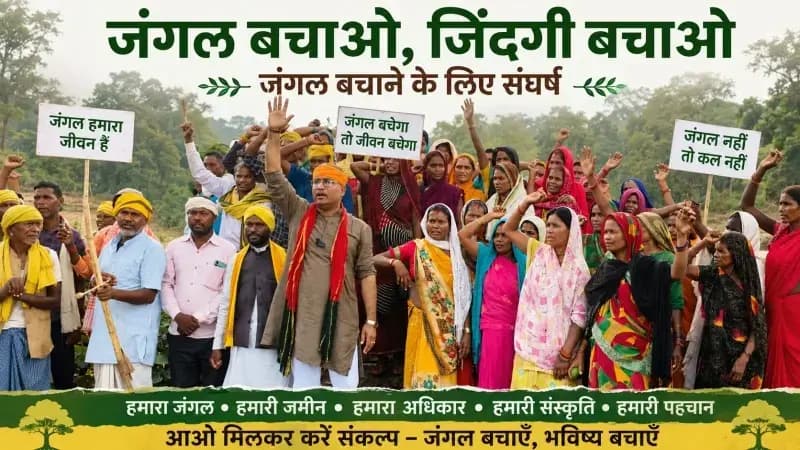 औद्योगिक परियोजना के विरोध में उतरे ग्रामीण, आदिवासियों ने कहा- जल, जंगल और जमीन की रक्षा के लिए जारी रहेगा संघर्ष