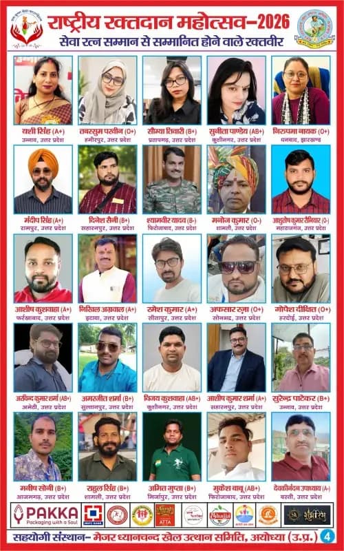 दुद्धी के रक्तवीर अफसार रजा को मिलेगा राष्ट्रीय सेवा रत्न सम्मान-2026