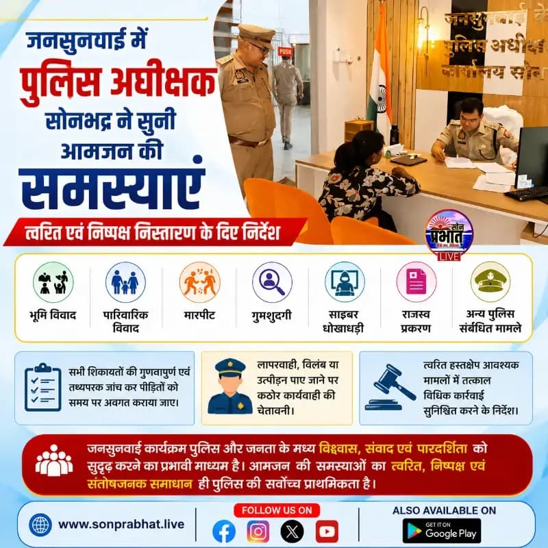 जनसुनवाई में एसपी अभिषेक वर्मा ने सुनीं आमजन की समस्याएं, त्वरित व निष्पक्ष निस्तारण के निर्देश