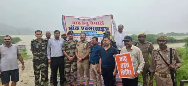 ओबरा डैम के खुलने से बाढ़ की आशंका को लेकर प्रशासन अलर्ट,रेणुका नदी छठ घाट पर हुआ मॉक ड्रिल अभ्यास