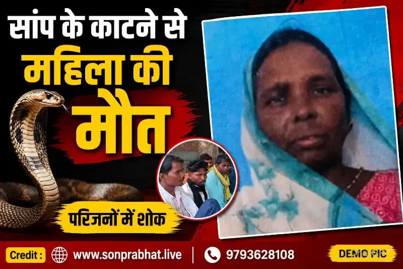 खेत में विषैले सांप के काटने से महिला की मौत, गांव में पसरा मातम