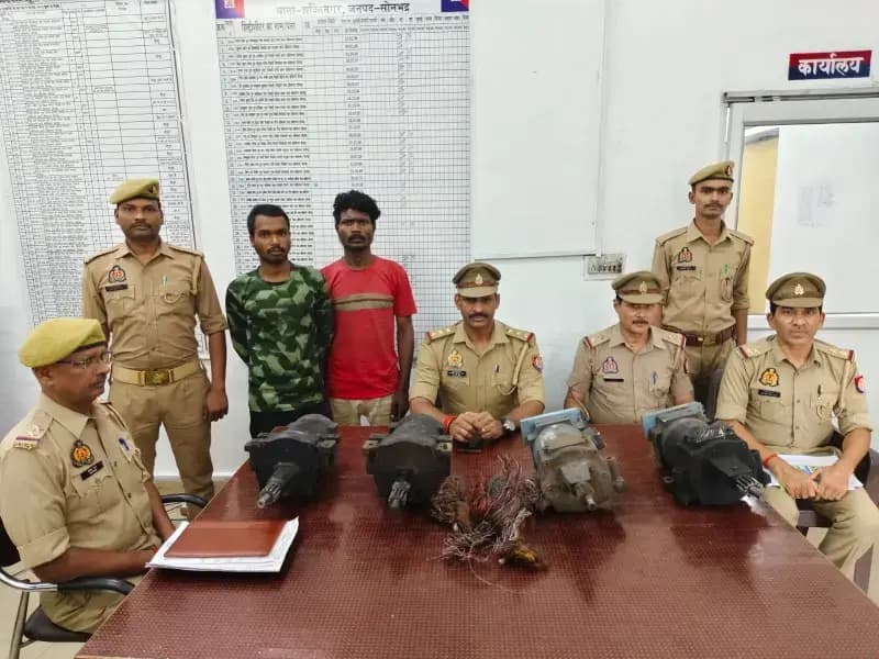एनसीएल क्षेत्र से चोरी का खुलासा, दो आरोपी गिरफ्तार, चोरी का सामान बरामद