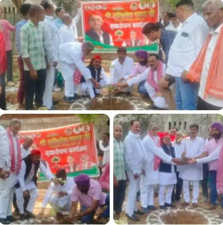 पेड़ है तो प्राण है' महाअभियान: सांसद छोटेलाल खरवार व पूर्व विधायक ने किया वृक्षारोपण