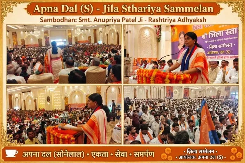 2027 के लिए अपना दल (एस) का शक्ति प्रदर्शन, अनुप्रिया पटेल ने कार्यकर्ताओं में भरा जोश