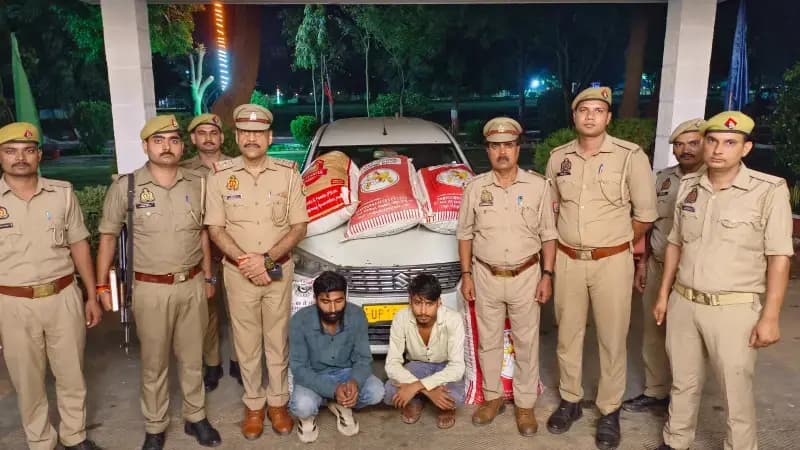 Sonbhadra crime:डोडा तस्करी गिरोह का भंडाफोड़, 2 तस्कर गिरफ्तार; 1 क्विंटल 38 किलो डोडा बरामद