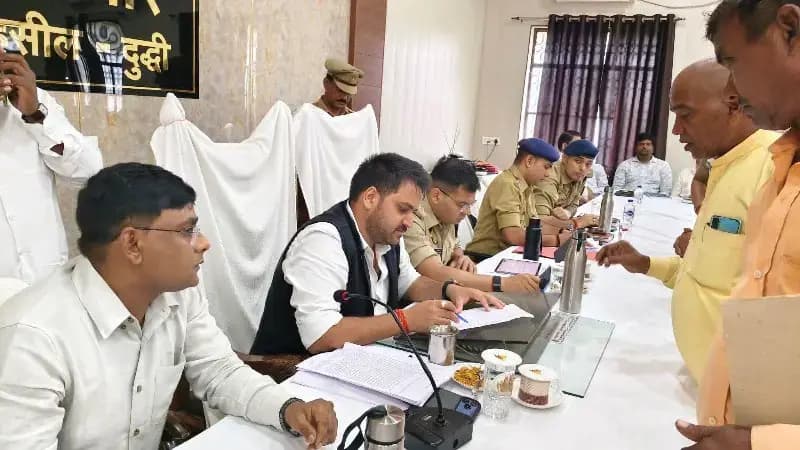 दुद्धी तहसील दिवस में 65 मामले आये, 3 का मौके पर निस्तारण