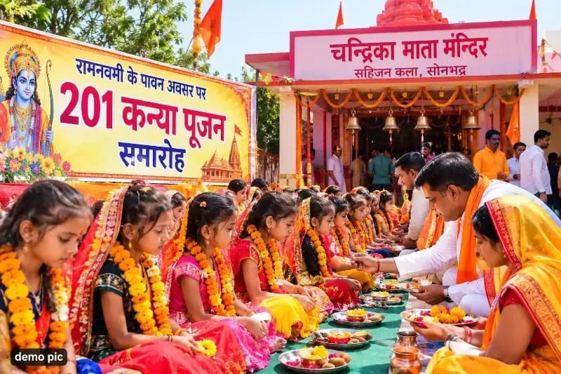 सहिजन कला में रामनवमी पर 201 कन्याओं का होगा पूजन, चन्द्रिका माता मंदिर परिसर में आयोजन