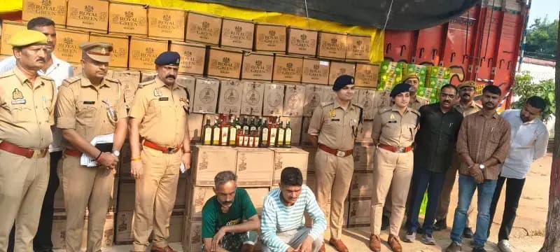 Sonbhadra :₹93 लाख की अवैध शराब बरामद, हिमाचल प्रदेश के दो अंतरराज्यीय तस्कर गिरफ्तार