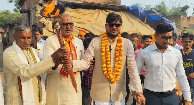 मशाल जुलूस द्वारा नशा मुक्ति संकल्प यात्रा का समापन