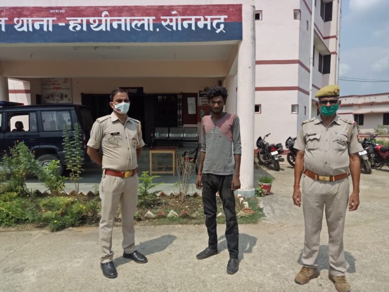 315 बोर के देसी कट्टा के साथ एक अभियुक्त गिरफ्तार।