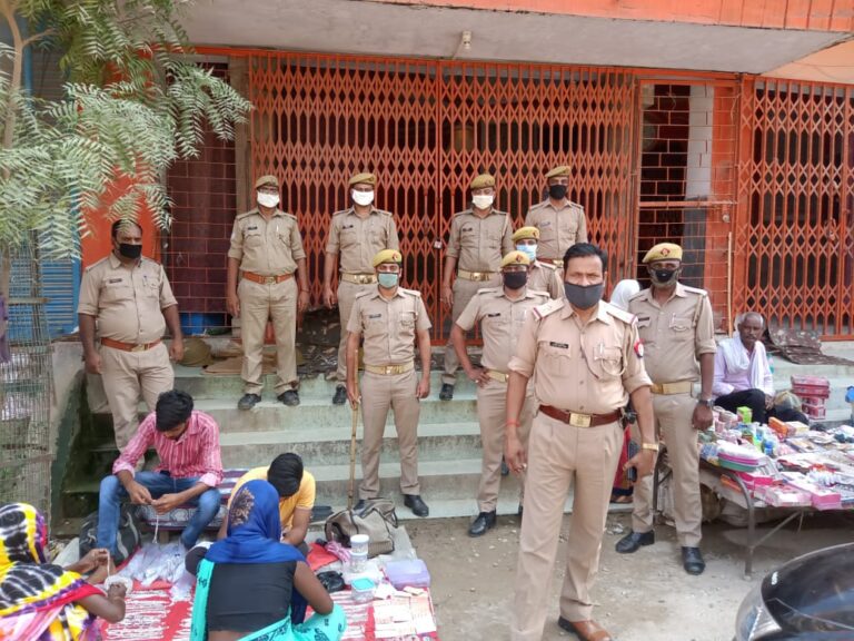 चेहल्लुम का जुलूस कोविड के कारण नहीं निकाला जा सका , सुरक्षा व्यवस्था में तैनात रहे जवान।