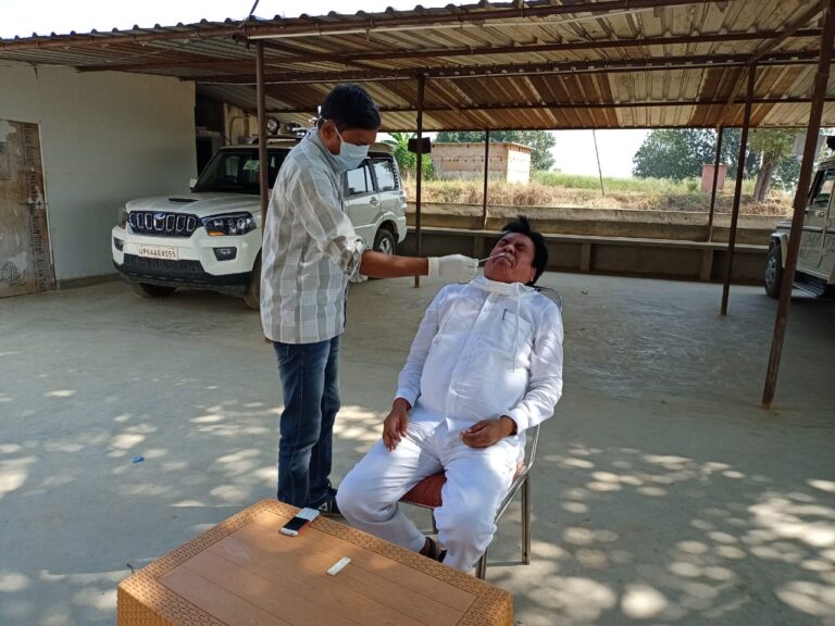 दुद्धी विधायक समेत सात की हुई कोरोना जांच।