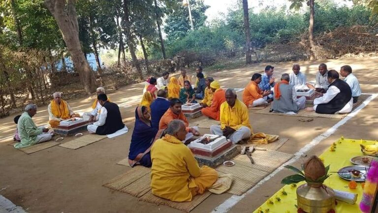 गायत्री प्रज्ञा पीठ पर पांच कुंडीय महायज्ञ सम्पन्न।