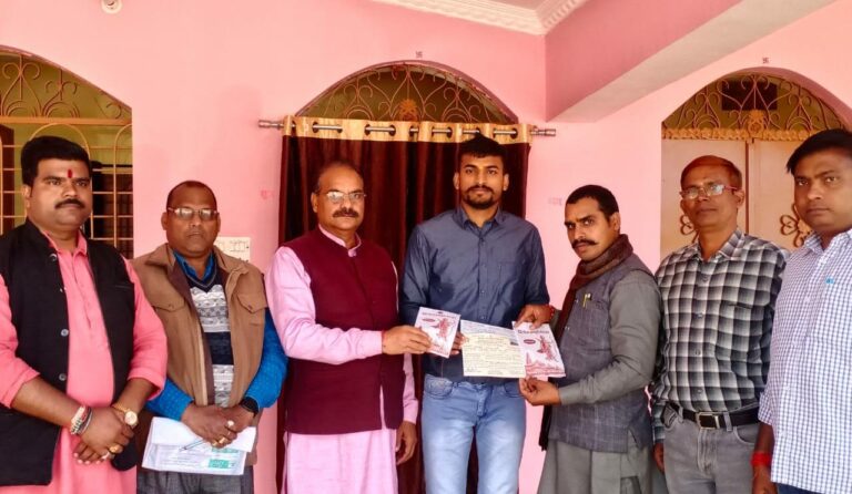 राम मंदिर निर्माण निधि समर्पण समिति में सह प्रमुख बीजपुर नगर बनाया गया उत्कर्ष धर दुबे को ।