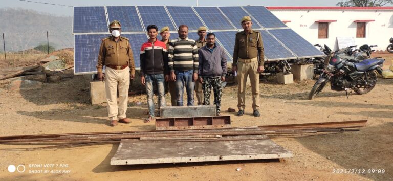 जुगैल-:चोरी के आरोप मे तीन अभियुक्त गिरफ्तार, भेजे गए जेल।