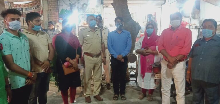 विन्ध्यनगर कलेक्टर के निर्देशानुसार बढ़ते कोरोना प्रकोप के विरूद्ध सुरक्षा नियमों के अनुपालन हेतु चलाया जागरूकता अभियान।