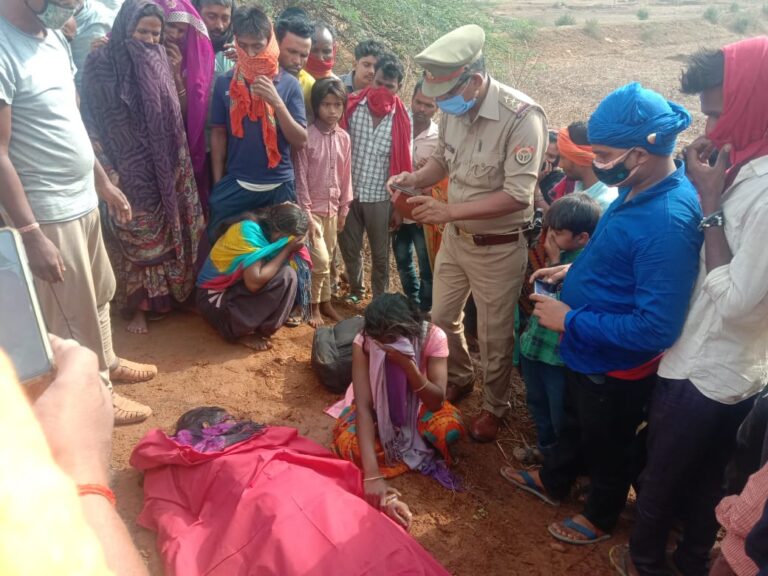 बस से कुचलकर महिला की मौत।