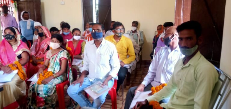 ग्राम पंचायत की पहली बैठक मल्देवा मे सम्पन