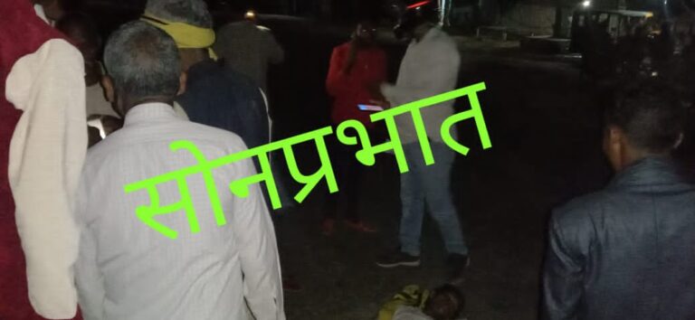 ट्रक की चपेट में आने से बाइक सवार घायल