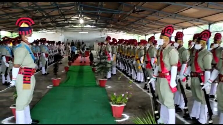 पुलिस लाइन मे 179 रिक्रूट आरक्षियों का दीक्षांत समारोह सम्पन्न