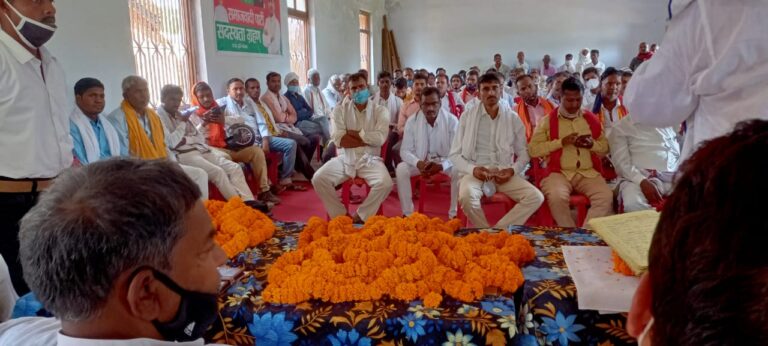 समाजवादी पार्टी की मासिक बैठक हुई संपन्न