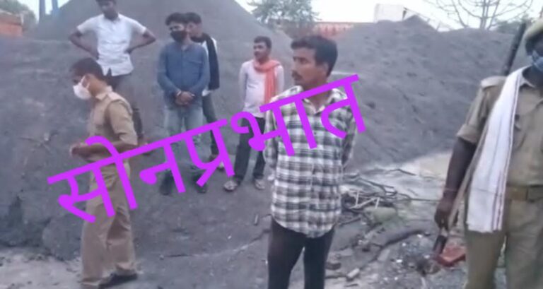 ट्रक पर ओवरलोड गिट्टी देने पर एक क्रेशर प्लांट को किया सीज