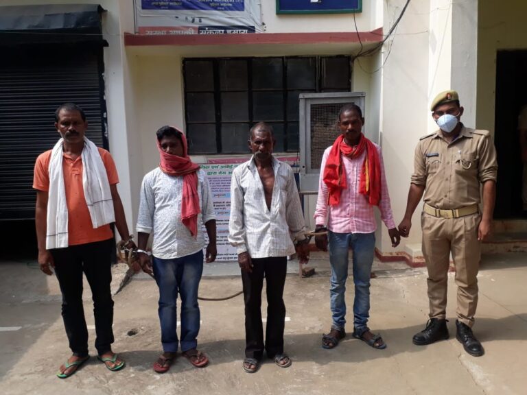 शांति भंग में चार लोगों का चालान