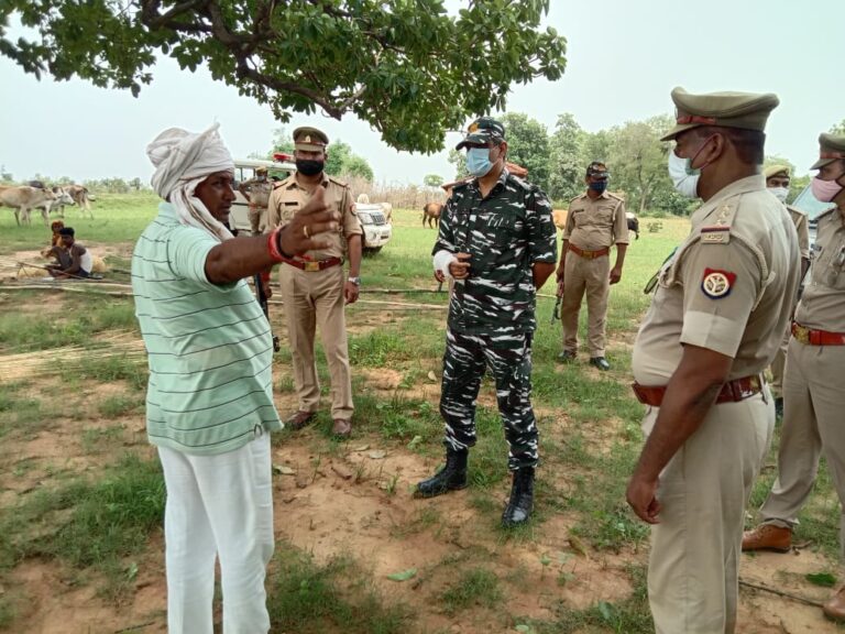 अपर पुलिस अधीक्षक आपरेशन् के नेतृत्व में पुलिस व PAC बल द्वारा थाना विढंमगंज क्षेत्रान्तर्गत घुमा व सुखड़ा के जंगलो में की गयी सघन काम्बिंग