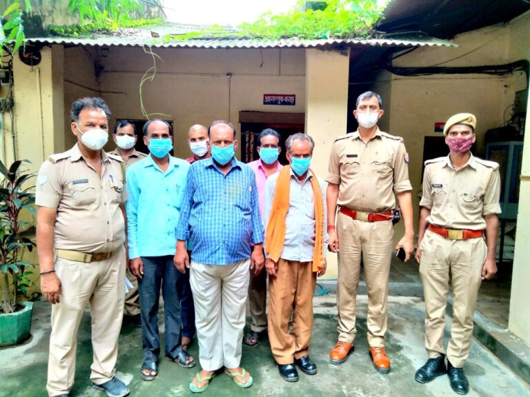 डाला पुलिस ने शांति भंग में पाँच लोगों को किया चालान।