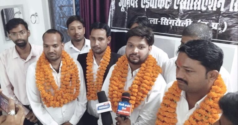 युवा अधिवक्ताओं ने दिया सर्व सम्मति से समर्थन,अरुण द्विवेदी बने JAAS के अध्यक्ष।