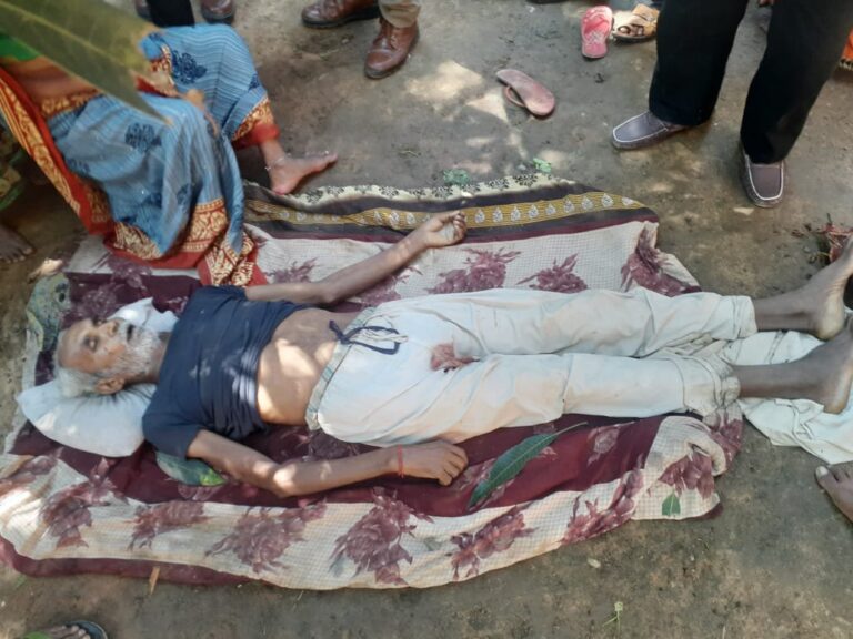 मिट्टी की दिवाल गिरने से एक व्यक्ति की मौत।