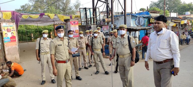 पुलिस प्रशासन की चाक-चौबंद व्यवस्था से शांतिपूर्ण त्यौहार हुआ समाप्त।