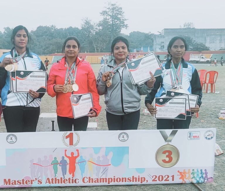 उत्तर प्रदेश एथलीट्स प्रतियोगिताओं में दुद्धी की महिलाओं ने जीता गोल्ड मेडल।